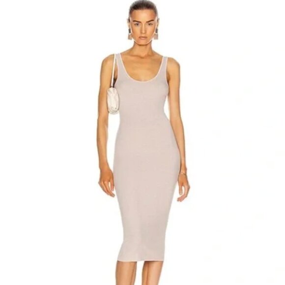 NWOT Enza Costa Silk Rib Midi Dress size medium - Picture 1 of 7